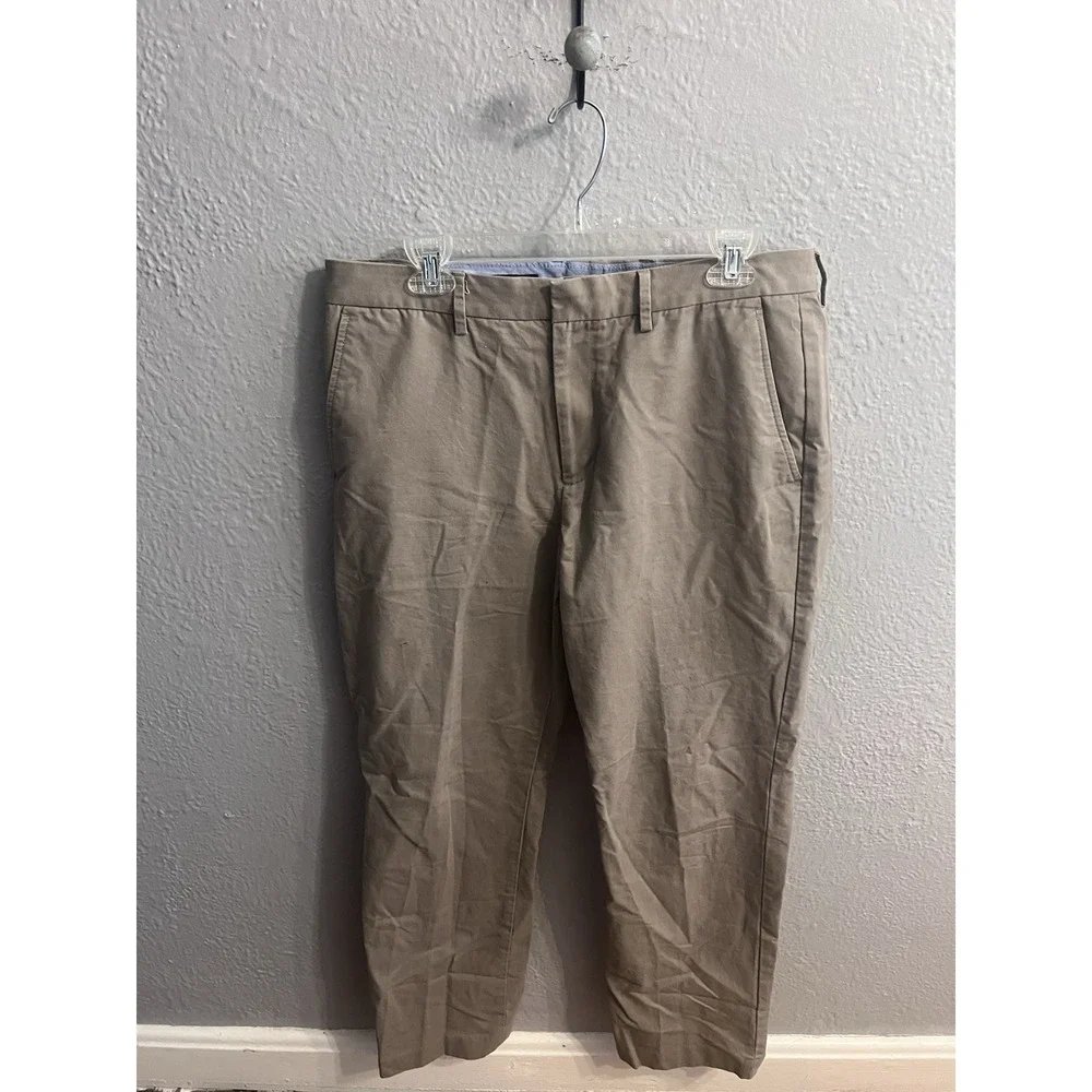 J‎ Crew Bedford Grayish Straight Pants 34x34 Men's